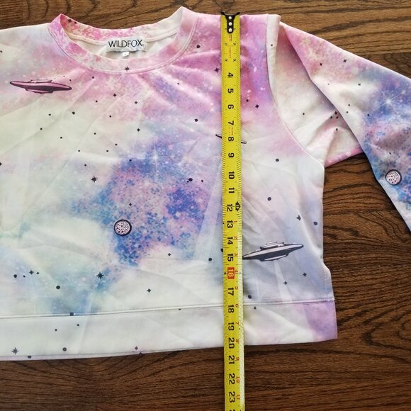 Wildfox Space Cadet Pop Art Sweater Sweatshirt Pullover Size Large - Picture 6 of 8